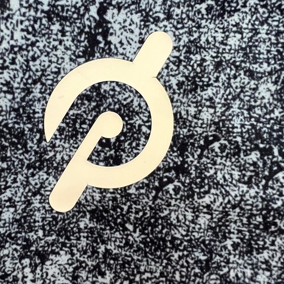 Peloton Blue Cadence Crop Leggings High Waist Athletic Workout Cycling L - Picture 6 of 9